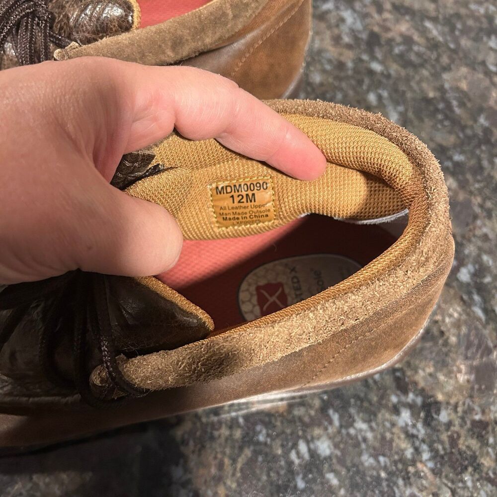 Twisted X Chocolate Chukka Driving Moc Mens 12 MDM0090 - Picture 7 of 9